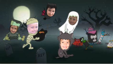 A free Halloween ecard featuring your own kids. We mean, SCARY GOBLINS ...