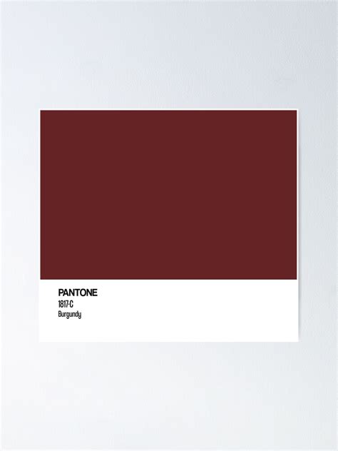 "Pantone - Burgundy" Poster by HouseofBalloon | Redbubble