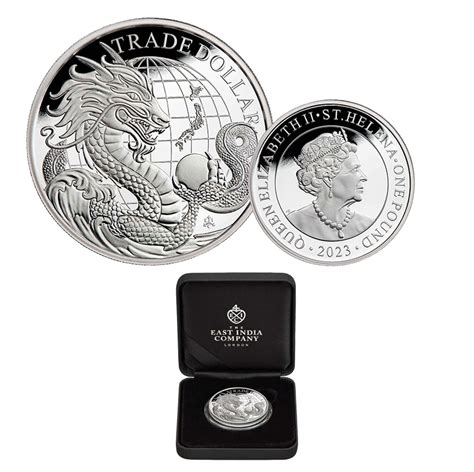 2023 £1 Modern Japanese Trade Dollar 1oz Silver Proof Coin - Comm Coinage