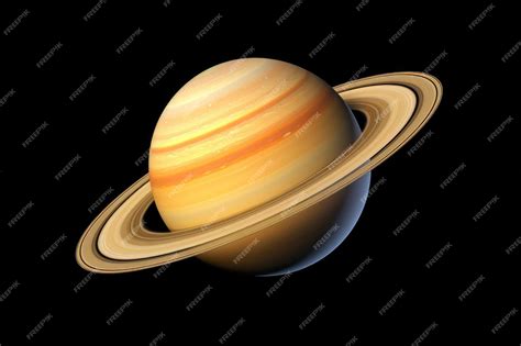 Premium AI Image | A Saturn planet isolated on white background