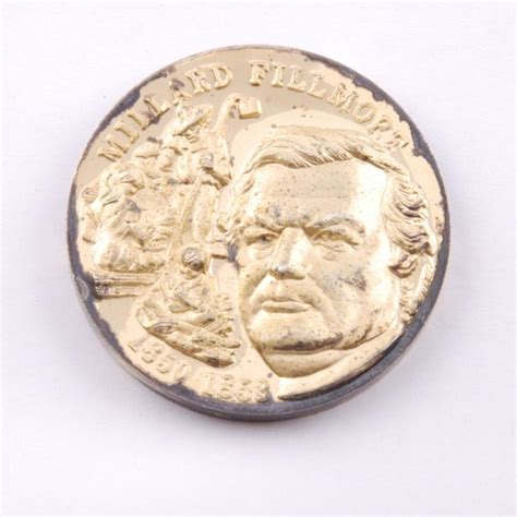 Sold at Auction: Millard Fillmore Presidential Coin Gold Ep on Sterling