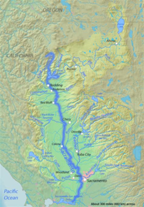 Map of the Sacramento River 1 | Download Scientific Diagram