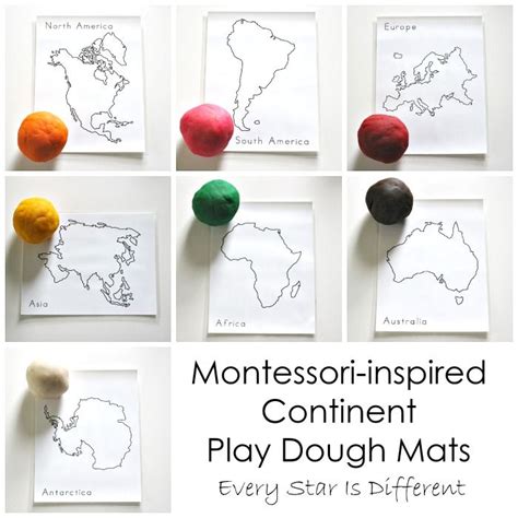 Montessori-inspired Continent Activities with Free Printables | Continents activities ...