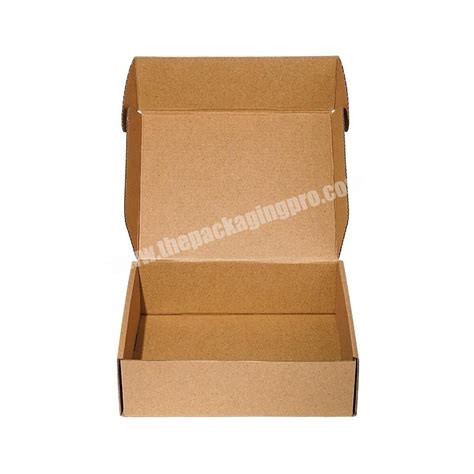 Wholesale Blank Flat Pack Packaging Box Corrugated Die Cut Folding Kraft Mailer Shipping Mailing Box