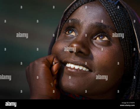 Afar Tribe Woman, Assaita, Afar Regional State, Ethiopia Stock Photo ...