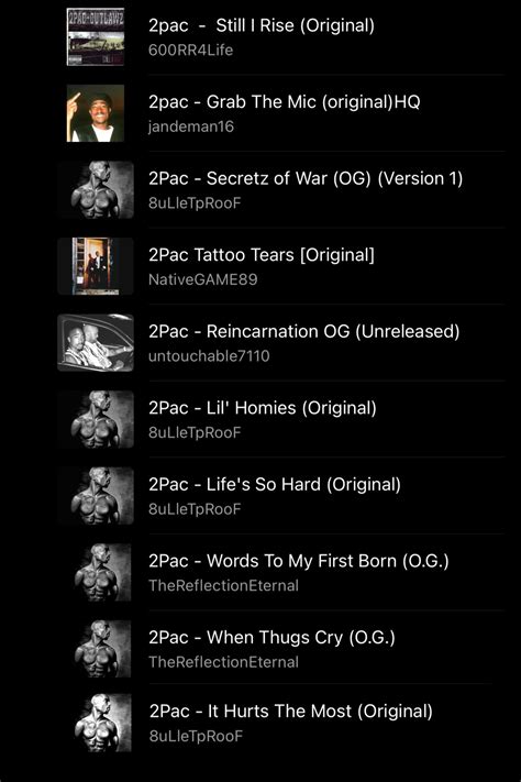 My Top 10 Unreleased OG Pac Songs : r/Tupac