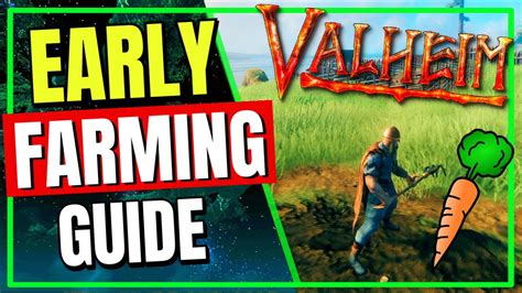 Valheim Cultivator Tool - Early game food Farming - Carrot Farm! - YouTube