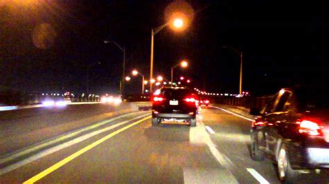 Pulaski Skyway westbound (Night) - YouTube