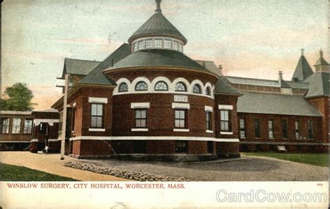 Winslow Surgery City Hospital Worcester, MA Postcard