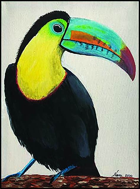 Toucan Art Original Acrylic Painting on Canvas or Prints for Nursery Baby Toddler Room - Etsy