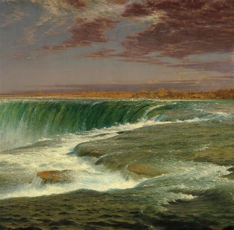 Niagara, Horseshoe Falls, 1875 Painting by Frederic Edwin Church - Pixels