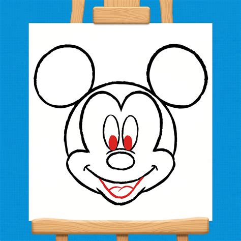 How to draw Mickey Mouse