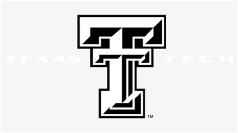 Texas Tech Red Raiders Logo Black And White - Texas Tech Black And White Logo, HD Png Download ...