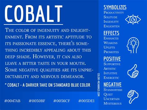 Cobalt Color Meaning: The Color Cobalt Symbolizes Ingenuity and Enlightenment | Color Meanings