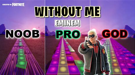 Eminem - Without Me - Noob vs Pro vs God (Fortnite Music Blocks) - YouTube