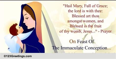 Wishes For A Blessed Day... Free Feast of the Immaculate Conception ...