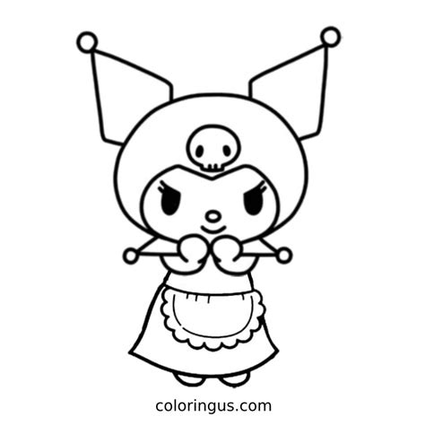 Kuromi Coloring Pages (Free Printable PDF)