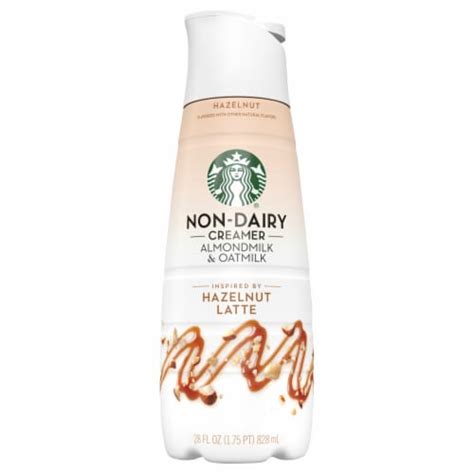 Starbucks Hazelnut Almond Milk and Oat Milk Dairy Free Coffee Creamer ...