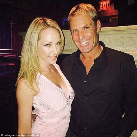 Shane Warne's ex-girlfriend Emily Scott shows buxom physique in skimpy ...