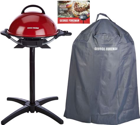 George Foreman 15 Serving Indoor/Outdoor Grill w/ Cover & Recipes - Page 1 — QVC.com