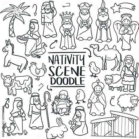 Christmas Nativity Sketches