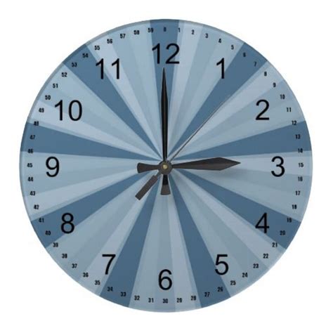 Blue Sunburst Clock | Clock, Sunburst clock, Blue wall clocks