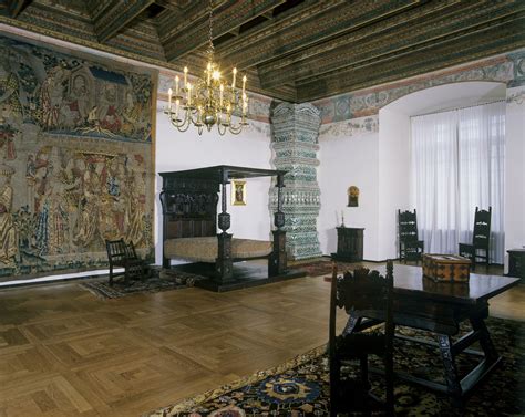 Guest Bedroom at the Wawel Castle has retained its original Renaissance ...