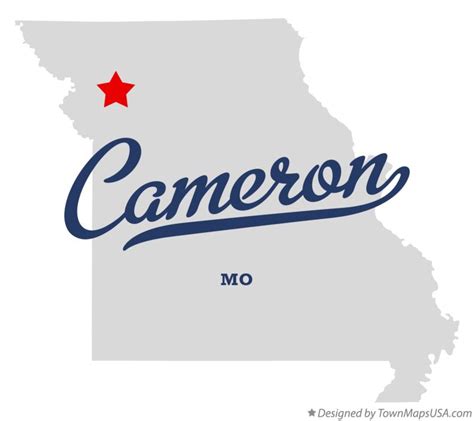 Map of Cameron, MO, Missouri