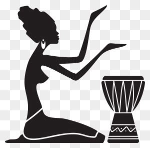 African Drum Silhouette - Free Transparent PNG Clipart Images Download