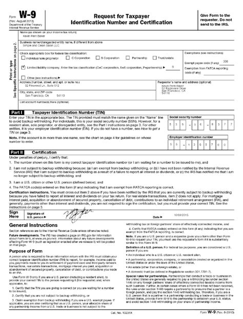 Printable W9 Form W9form With Regard To Printable W9 Form Free | Images and Photos finder