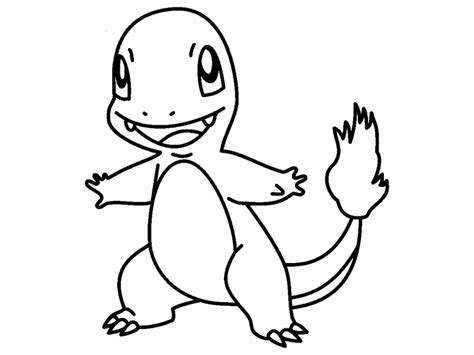 Free Coloring Page 4 May 2023 Charmander Pokemon