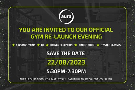 Aura Drogheda to Host Gym Re-Launch Evening - Aura Leisure Centres