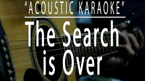 The search is over - Survivor (Acoustic karaoke) - YouTube