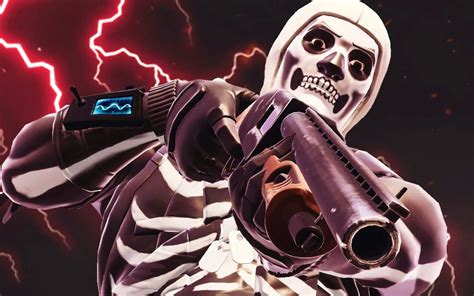 4K Resolution Wallpaper Of Skull Trooper From Fortnite | PaperPull