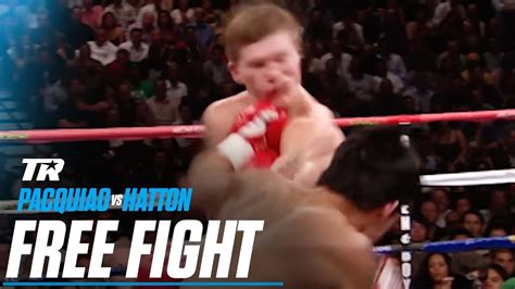 Manny Pacquiao vs Ricky Hatton | FREE FIGHT ON THIS DAY - YouTube