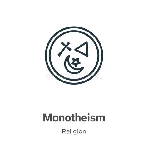 Monotheism Vector Icon in 6 Different Modern Styles. Black, Two Colored Monotheism Icons ...