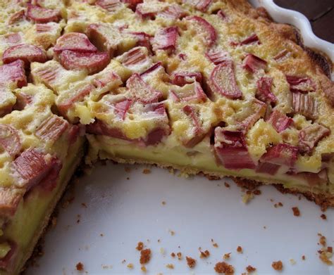 Rhubarb Custard Tart Recipe | mostly foodstuffs