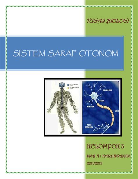 MAKALAH SISTEM SARAF OTONOM | Chairul Nisaa' - Academia.edu