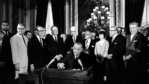 LBJ signs Voting Rights Act, Aug. 6, 1965 - POLITICO