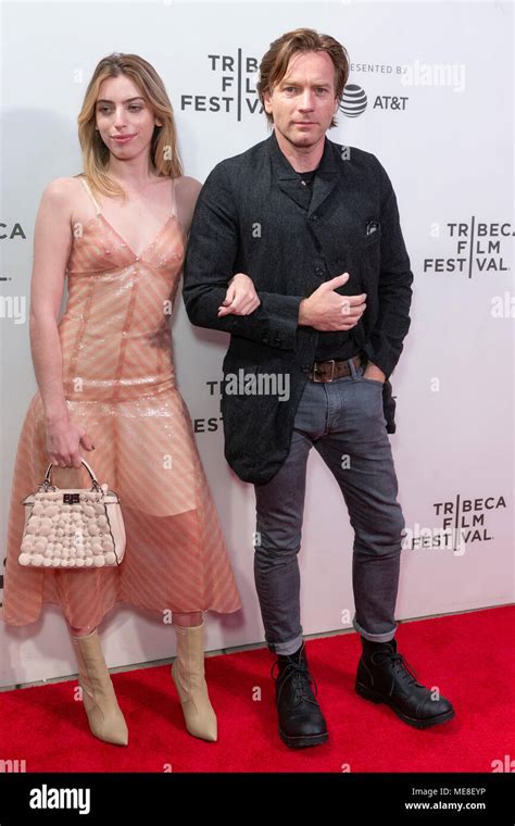 Ewan McGregor (R) and his daughter Clara Mathilde McGregor attend the ...