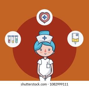 Cute Nurse Woman Cartoon Stock Vector (Royalty Free) 1082999111 | Shutterstock
