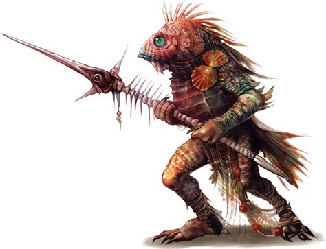 Locathah - Eberron: Root of All Evil | Fantasy creatures, Creature ...