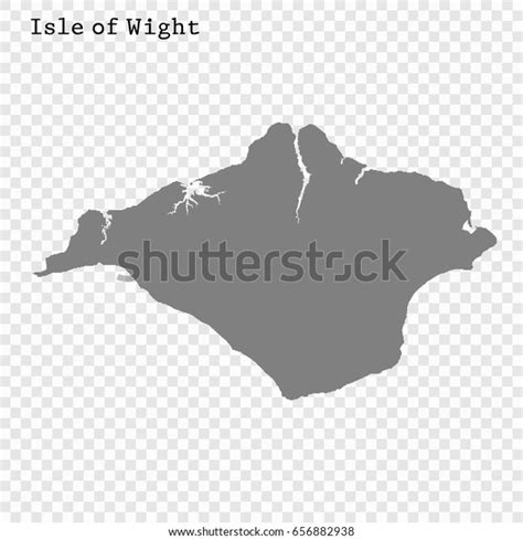 High Quality Map Isle Wight Ceremonial Stock Vector (Royalty Free) 656882938