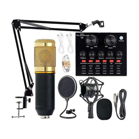 Condenser Microphone Complete Setup For Live Singing | Pakistan's Largest Store