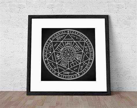 Seals of the Seven Archangels Art Print Sacred Geometry - Etsy