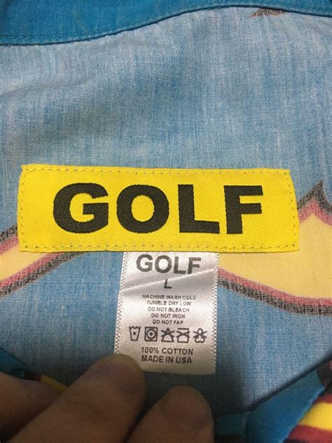 GOLF WANG Blue Flame Button Up, Men's Fashion, Coats, Jackets and ...