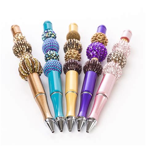 CRYSTAL BEADED PENS | Jewelry inspiration, Beadable products, Handmade books