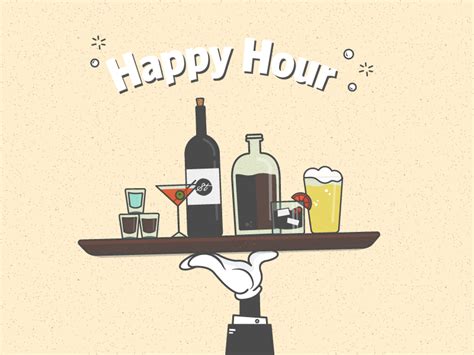 Happy Hour Invite by Dillon Lawrence on Dribbble
