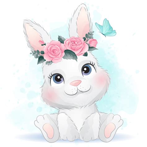 Cute Baby Bunny Clipart Birthday