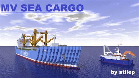 MV Sea Cargo - General Cargo Ship [Full Interior] 1.20/1.19.2/1.19.1/1.19/1.18/1.17.1/1.17/Forge ...